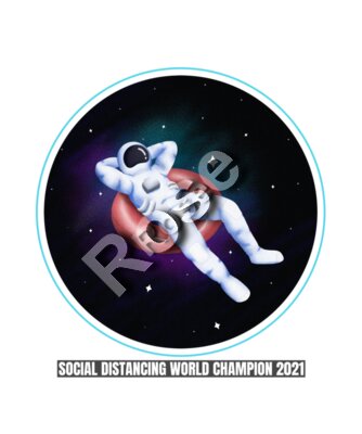 t shirt design template with the illustration of a relaxed astronaut 2255f  1 
