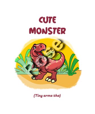 kids t shirt design template with illustrations of friendly dinosaurs 2960 el1