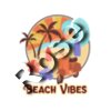 retro t shirt design template for beach fanatics 3044a